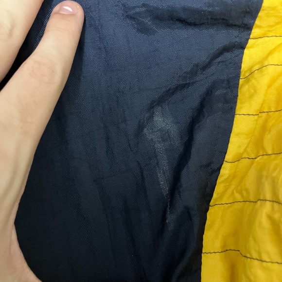 Vintage Notre Dame Starter Puffer Xl Hooded Blue Fightin Irish CFP National - Picture 6 of 7